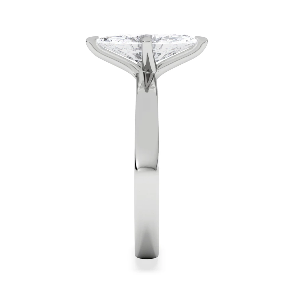 Origin Twist 1.00ct Marquise Cut Lab Diamond Solitaire Engagement Ring in 18K White Gold