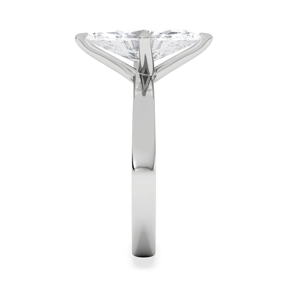 Origin Twist 2.00ct Marquise Cut Lab Diamond Solitaire Engagement Ring in 18K White Gold