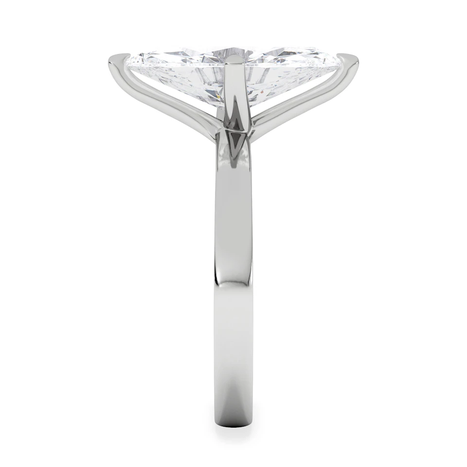 Origin Twist 3.00ct Marquise Cut Lab Diamond Solitaire Engagement Ring in 18K White Gold