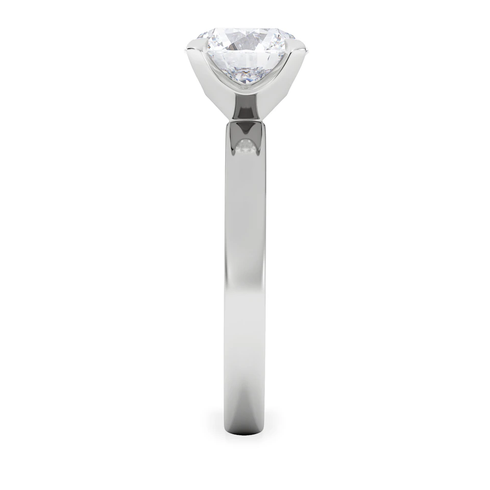Origin 2.00ct Round Cut Lab Diamond Solitaire Engagement Ring in Platinum