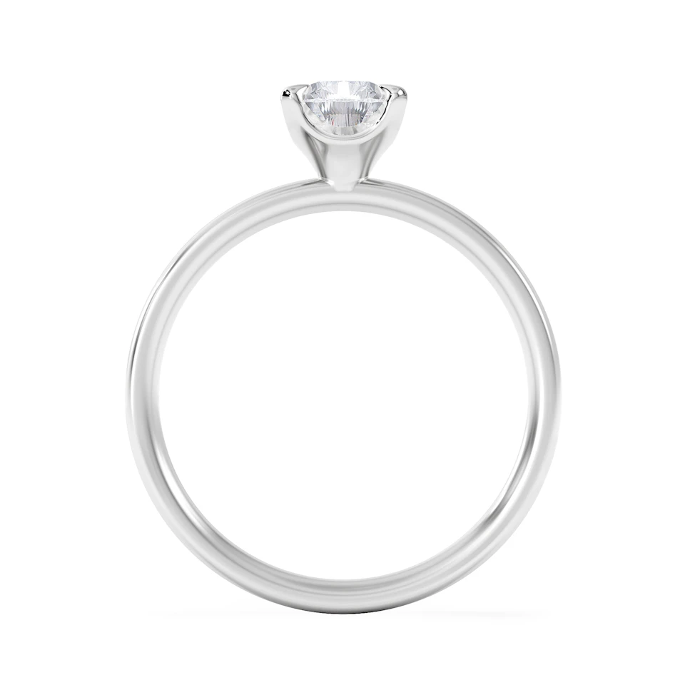 Origin 1.00ct Pear Cut Lab Diamond Solitaire Engagement Ring in Platinum