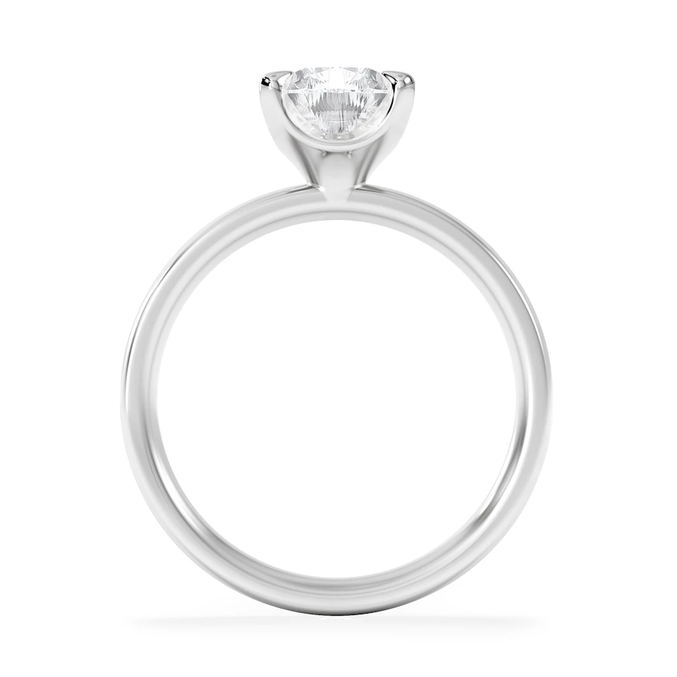 Origin 2.00ct Pear Cut Lab Diamond Solitaire Engagement Ring in Platinum