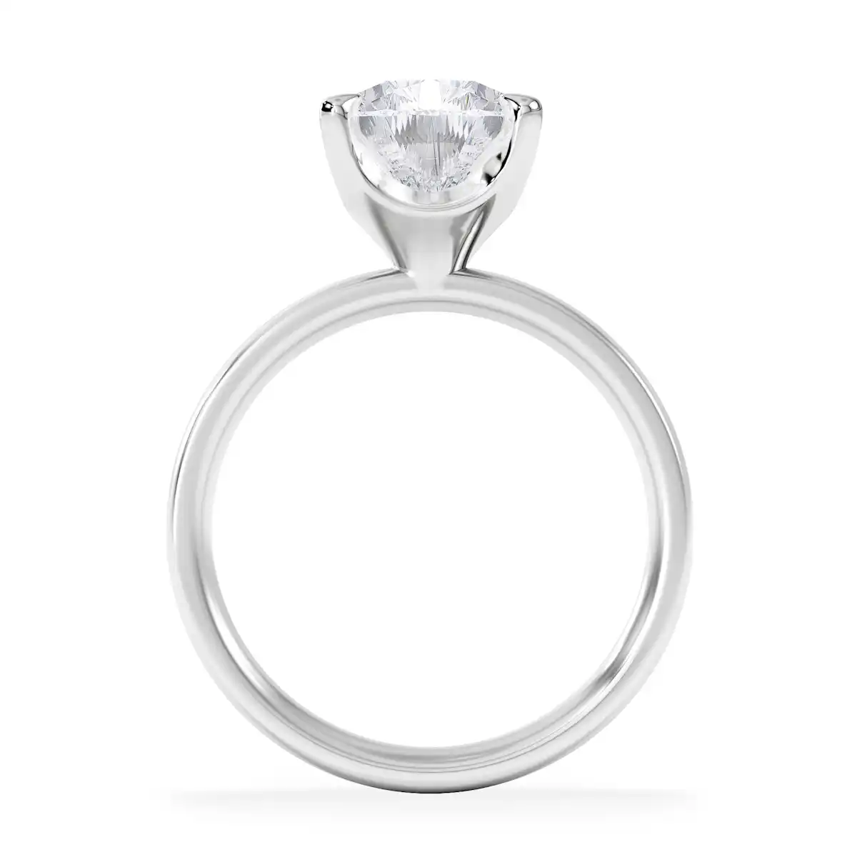 Origin 3.00ct Pear Cut Lab Diamond Solitaire Engagement Ring in Platinum