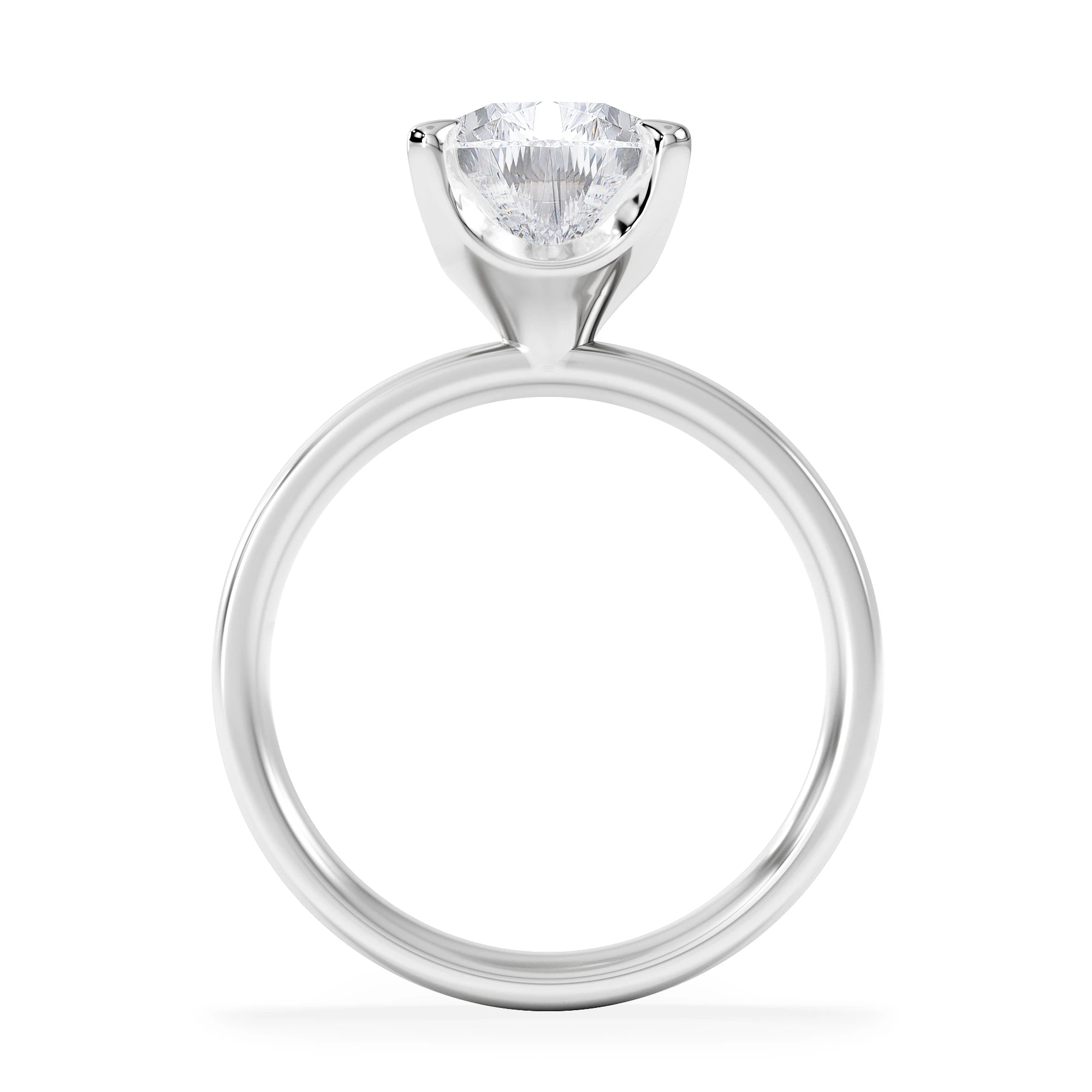 Origin 3.00ct Pear Cut Lab Diamond Solitaire Engagement Ring in Platinum