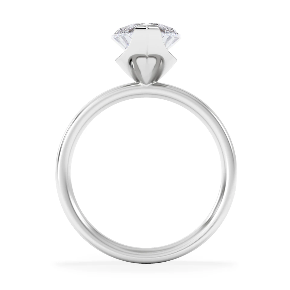 Origin 3.00ct Marquise Cut Lab Diamond Solitaire Engagement Ring in Platinum