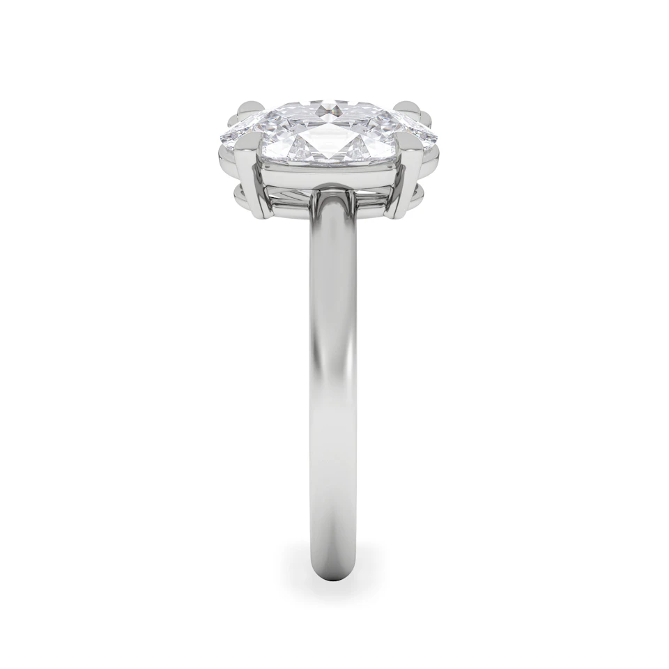Toi Et Moi 3.00ct Oval and Pear Cut Lab Diamond Engagement Ring in Platinum