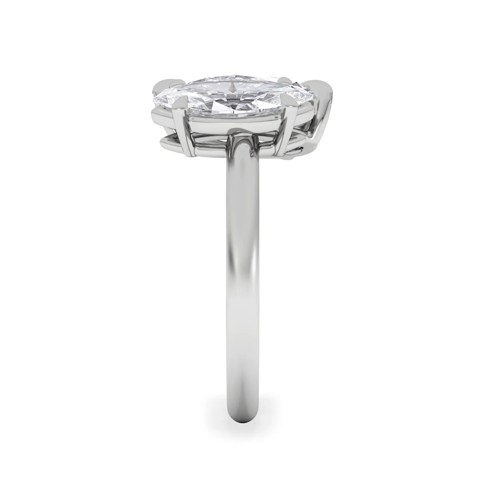 Toi Et Moi 3.00ct Pear and Marquise Cut Lab Diamond Engagement Ring in Platinum