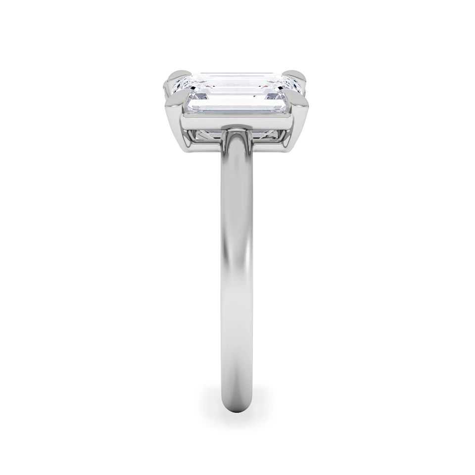 Toi Et Moi 3.00ct Emerald and Pear Cut Lab Diamond Engagement Ring in Platinum