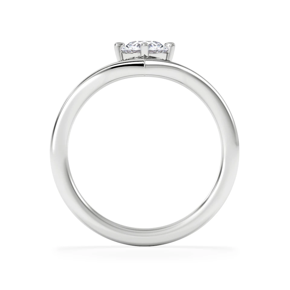 Vela 0.50ct Round Cut Lab Diamond Solitaire Engagement Ring in Platinum