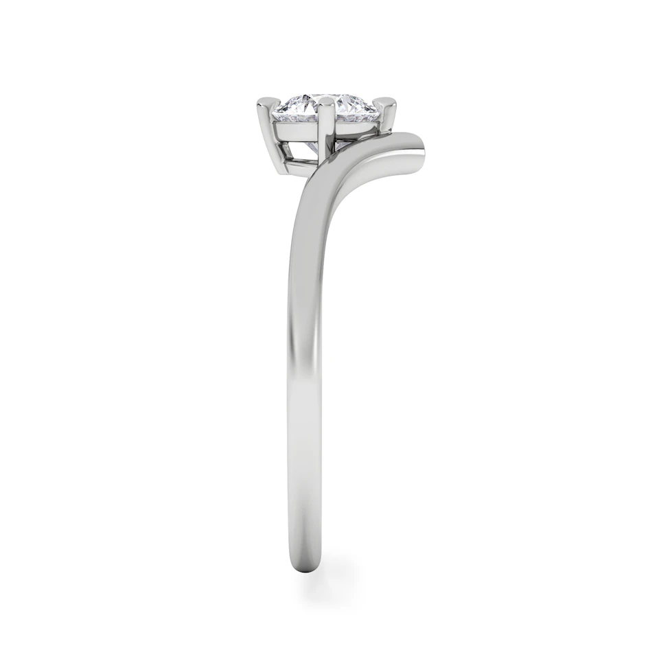 Vela 0.50ct Round Cut Lab Diamond Solitaire Engagement Ring in Platinum