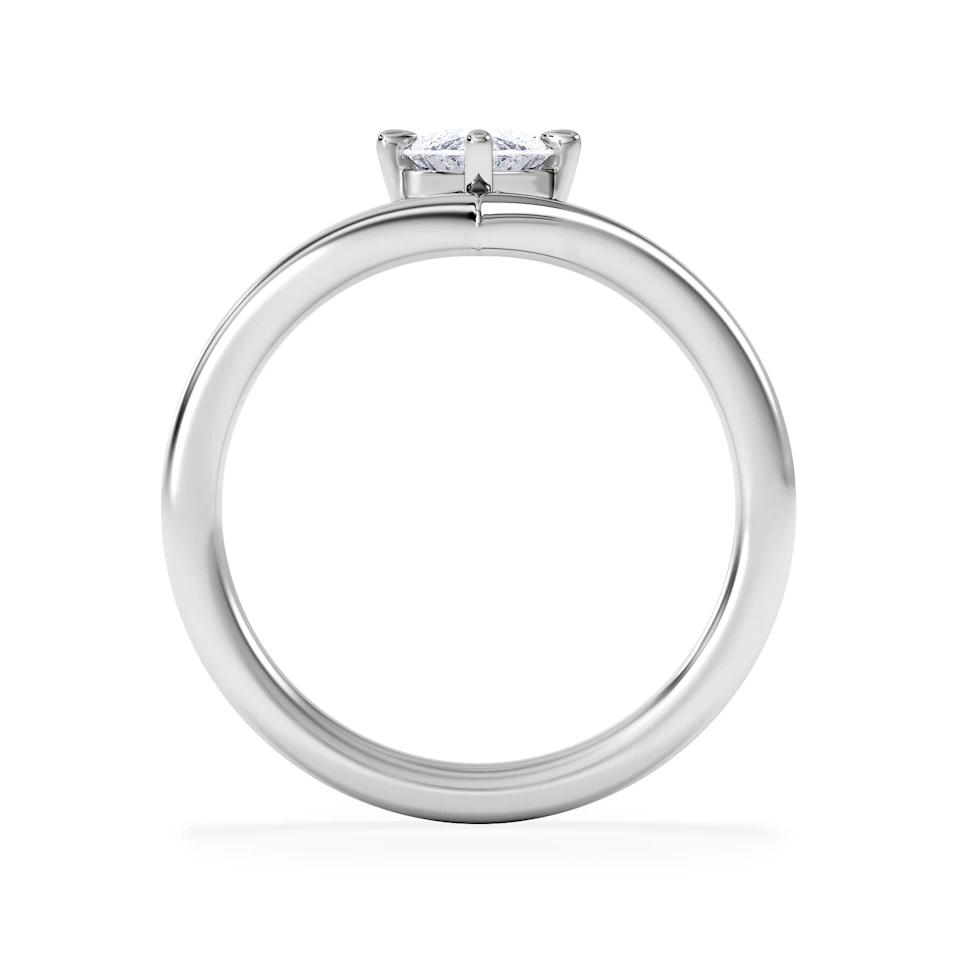 Vela 1.00ct Marquise Cut Lab Diamond Solitaire Engagement Ring in Platinum