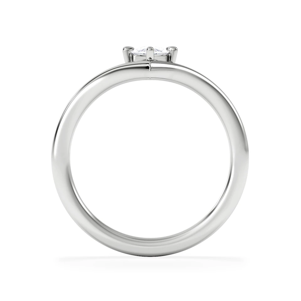 Vela 0.50ct Marquise Cut Lab Diamond Solitaire Engagement Ring in Platinum