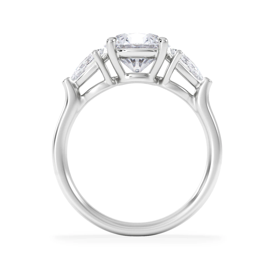 Adore 2.60ct Round Cut Lab Diamond 3 Stone Engagement Ring in Platinum