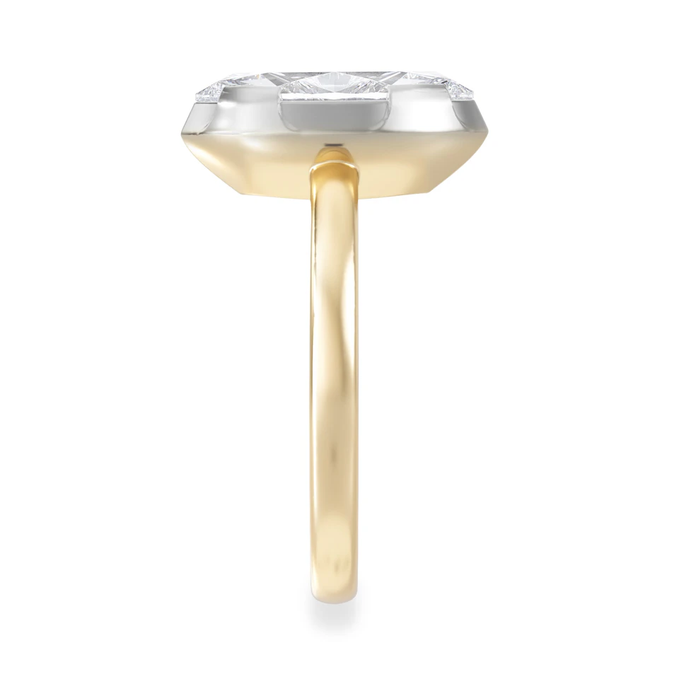 Muse 2.00ct Marquise Cut Lab Grown Solitaire Engagement Ring in 18K Yellow Gold