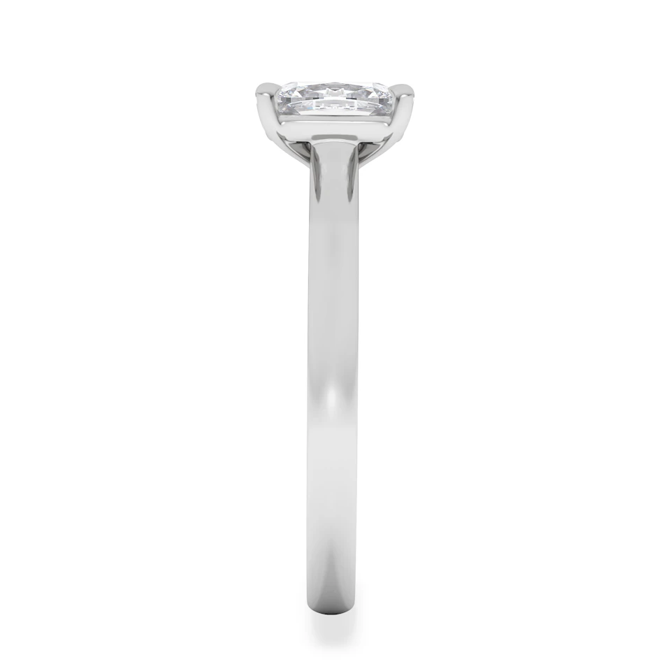 Amora 1.00ct Elongated Cushion Cut Lab Diamond Solitaire Engagement Ring in Platinum