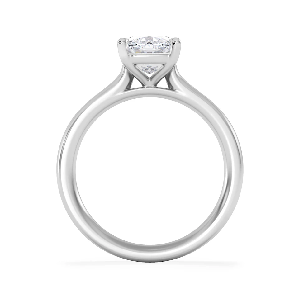 Amora 2.00ct Elongated Cushion Cut Lab Diamond Solitaire Engagement Ring in Platinum