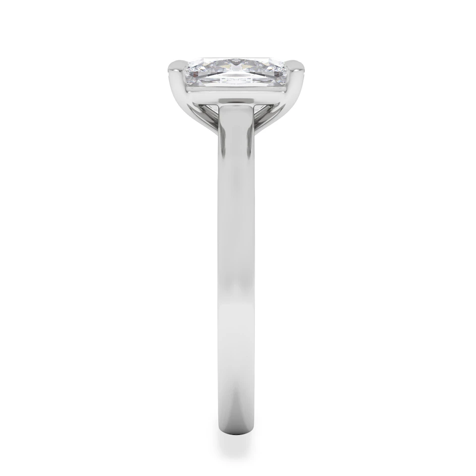 Amora 2.00ct Elongated Cushion Cut Lab Diamond Solitaire Engagement Ring in Platinum