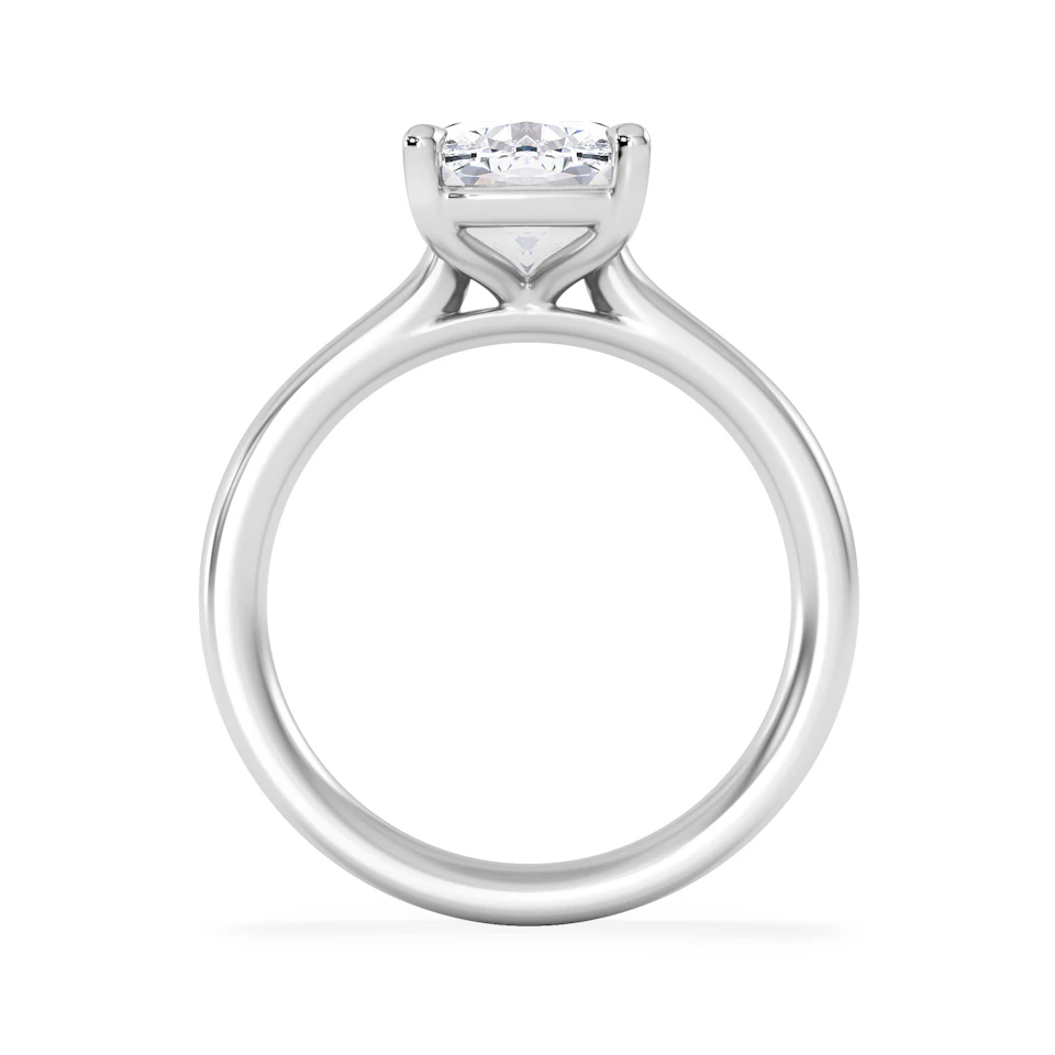 Amora 3.00ct Elongated Cushion Cut Lab Diamond Solitaire Engagement Ring in Platinum