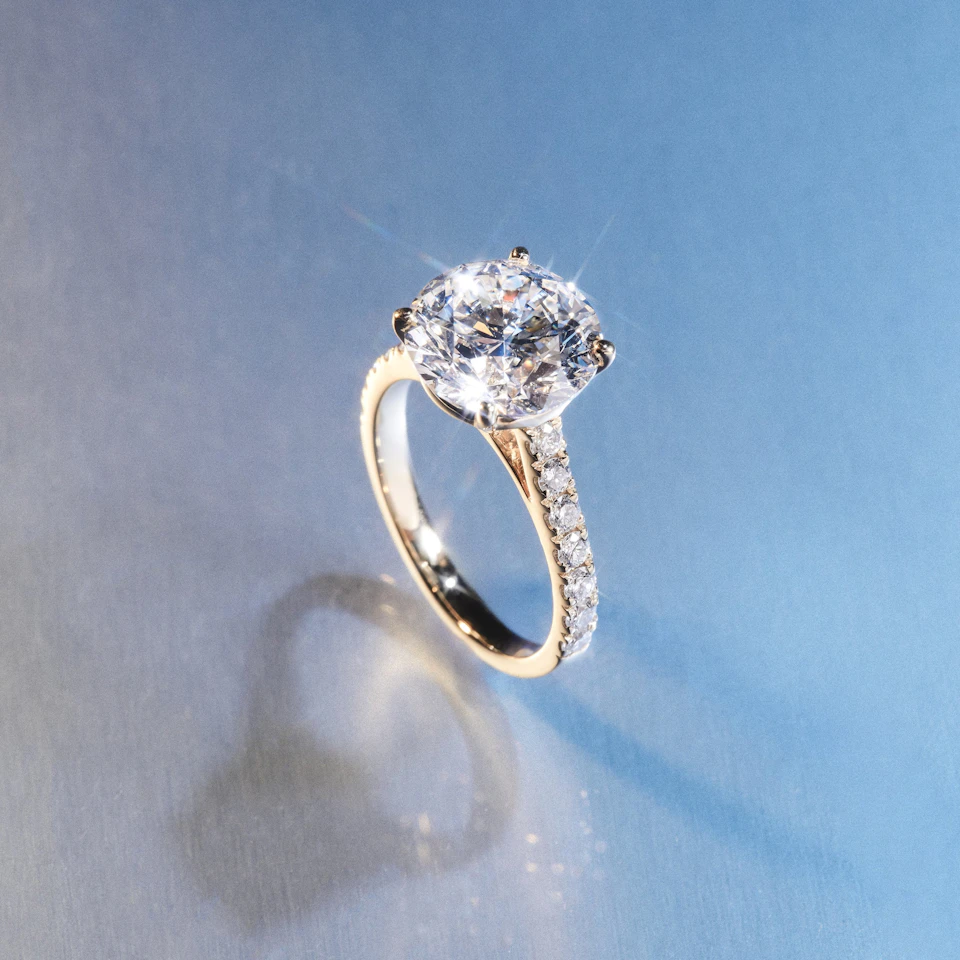 1 Carat Diamond Engagement Ring Grace Lab F/VS1 IGI Certified Platinum