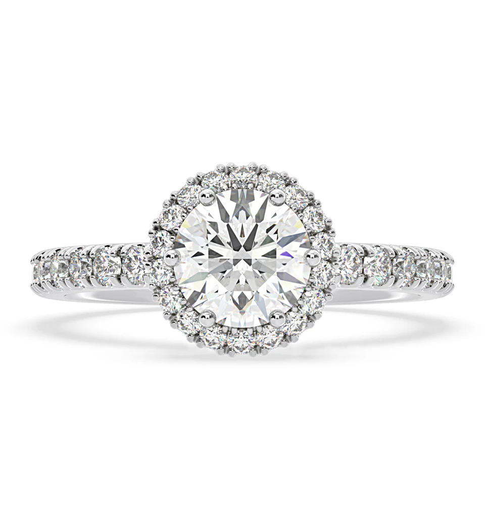 Alessandra GIA Diamond Engagement Ring Platinum 1.70CT G/VS2