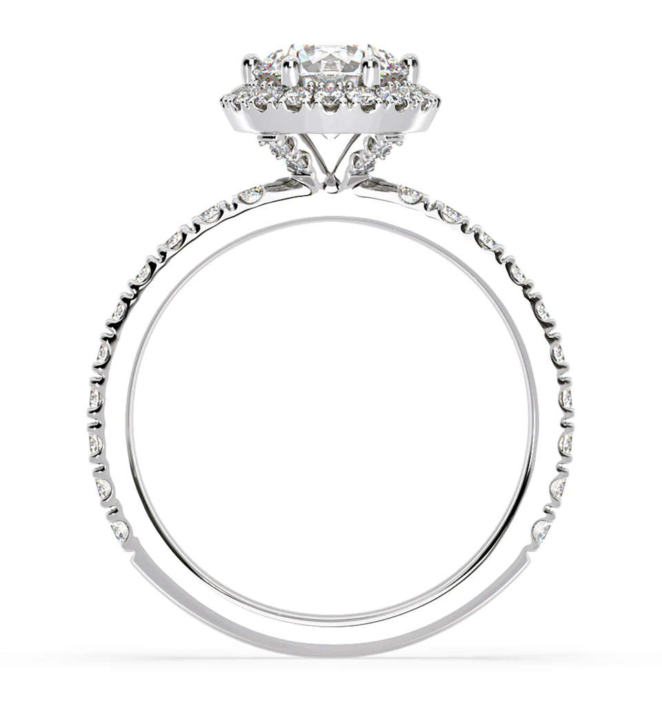 Alessandra GIA Diamond Engagement Ring Platinum 1.70CT G/VS2