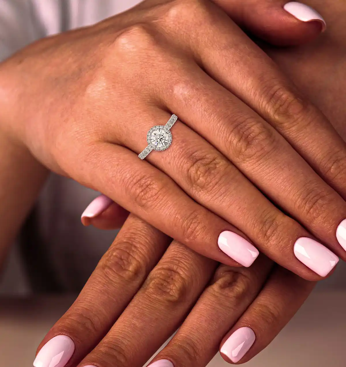 Alessandra Lab Diamond Engagement Ring Platinum 2.60CT F/VS1