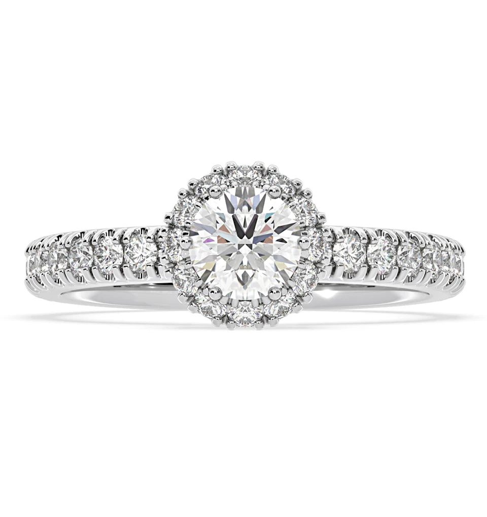 Alessandra GIA Diamond Engagement Ring Platinum 1.35CT G/SI1