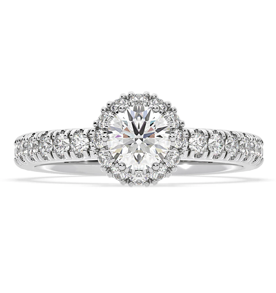 Alessandra GIA Diamond Engagement Ring Platinum 1.35CT G/VS2