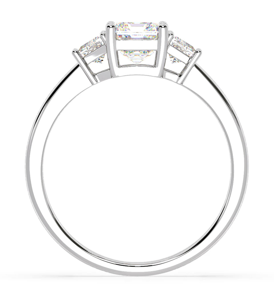 Erika Lab Diamond 1.70ct Emerald Cut Ring in Platinum F/VS1