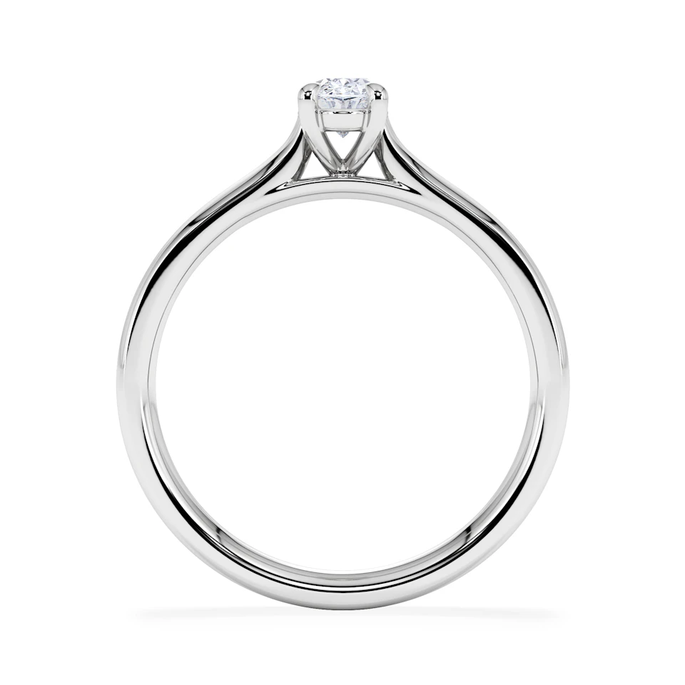 Amora Oval 0.50ct Lab Diamond Engagement Ring F/VS1 Set in Platinum