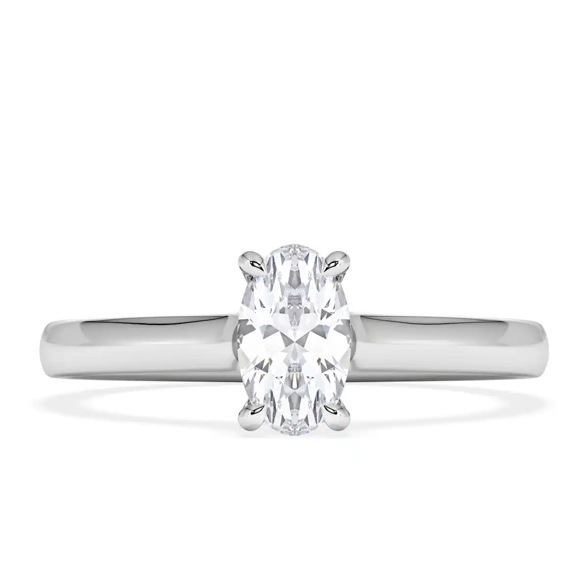 Amora Oval 0.50ct Lab Diamond Engagement Ring F/VS1 Set in 18K White Gold