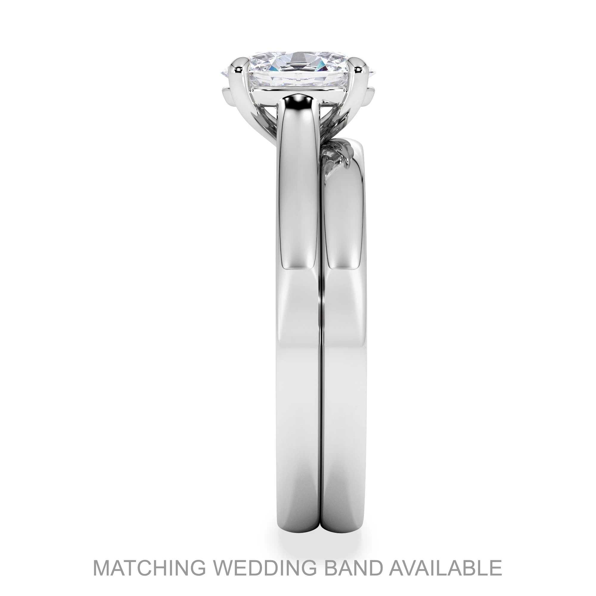 Amora 18K White Gold Wedding Ring