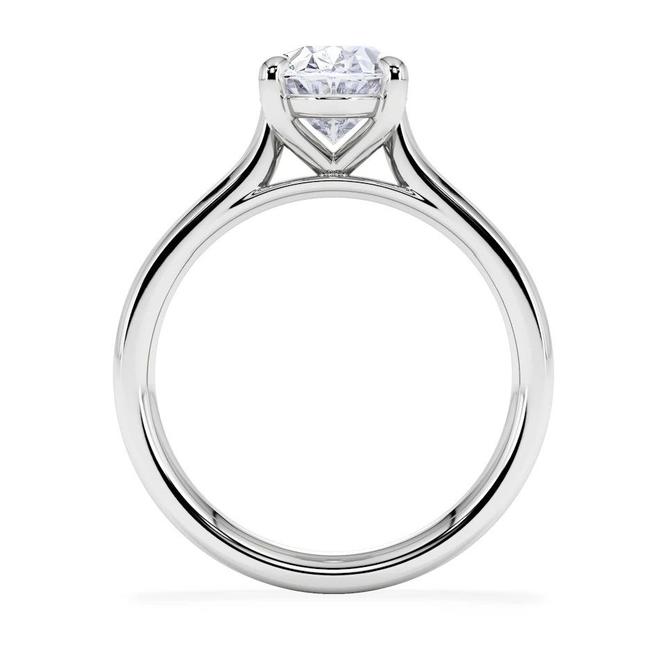 Amora Oval 2.00ct Lab Diamond Engagement Ring F/VS1 Set in Platinum