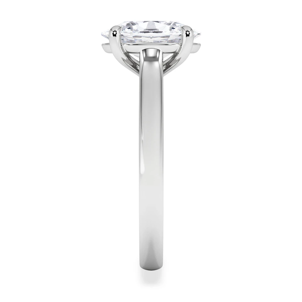 Amora Oval 2.00ct Lab Diamond Engagement Ring F/VS1 Set in 18K White Gold