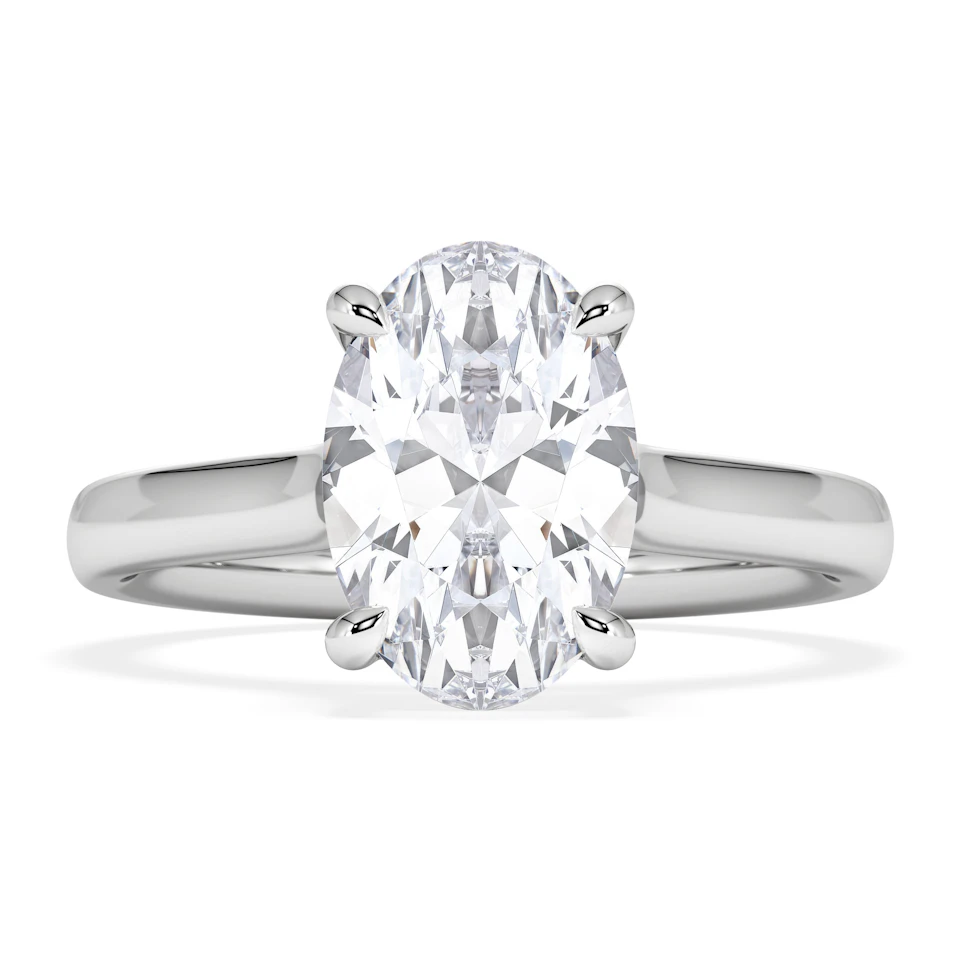 Amora Oval 2.00ct Lab Diamond Engagement Ring F/VS1 Set in 18K White Gold
