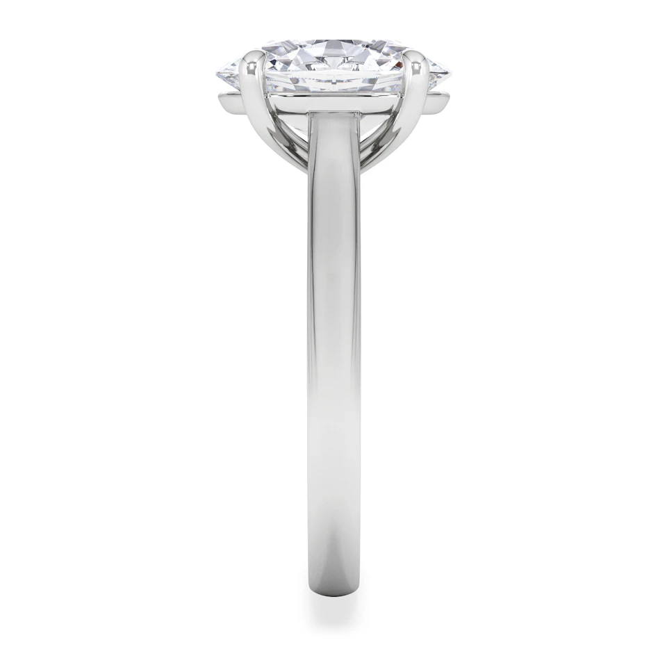 Amora Oval 3.00ct Lab Diamond Engagement Ring G/VS1 Set in 18K White Gold