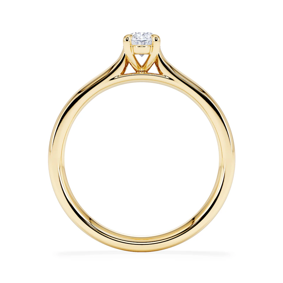 Amora Oval 0.50ct Lab Diamond Engagement Ring F/VS1 Set in 18K Gold
