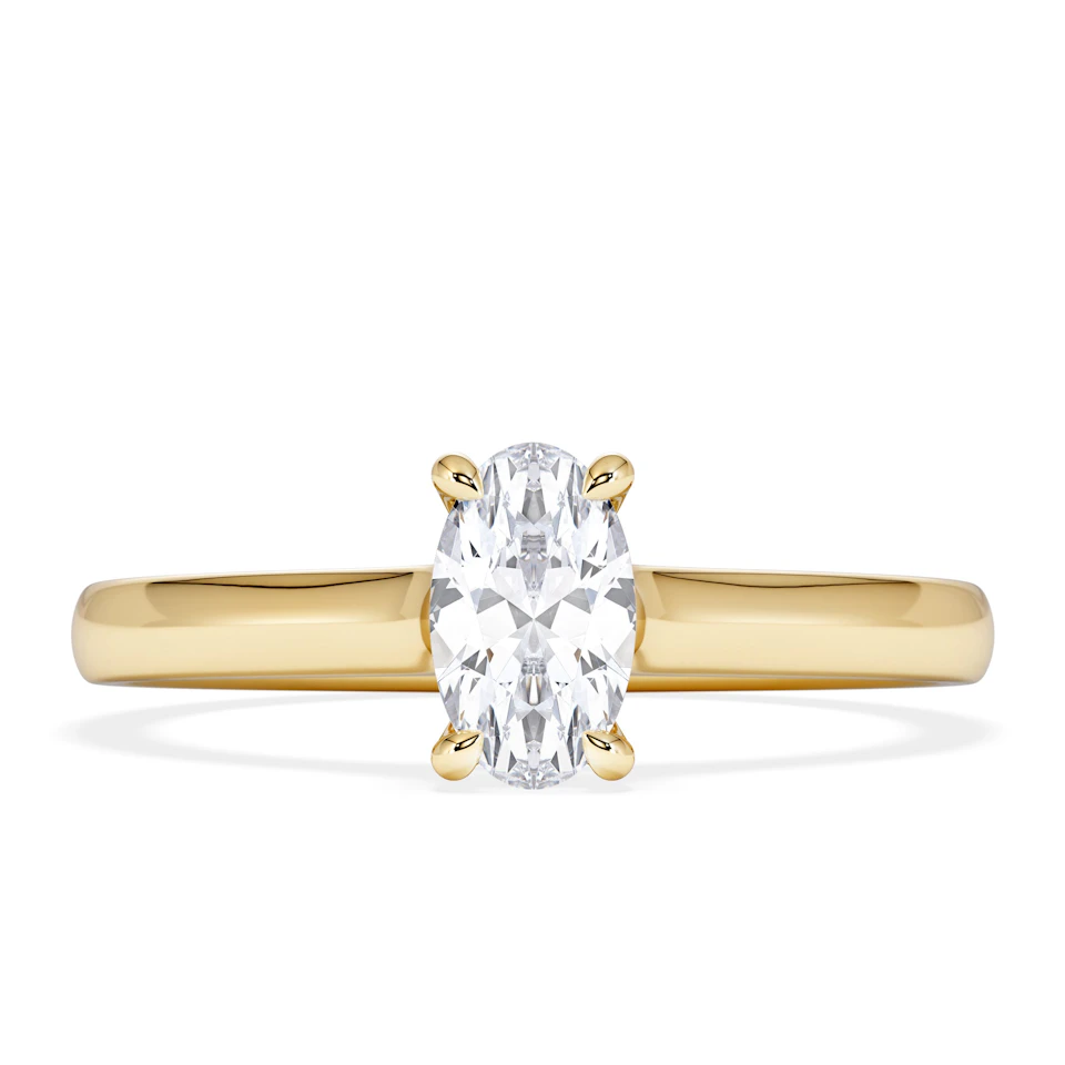 Amora Oval 0.50ct Lab Diamond Engagement Ring F/VS1 Set in 18K Gold