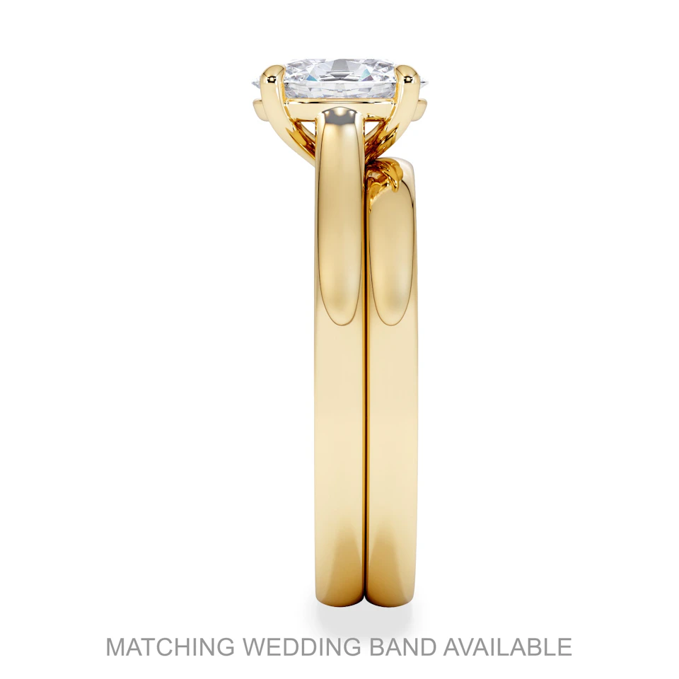 Amora Oval 3.00ct Lab Diamond Engagement Ring G/VS1 Set in 18K Gold