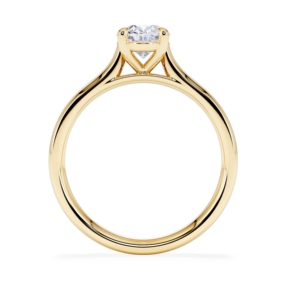 Amora Oval 1.00ct Diamond Engagement Ring G/VS1 Set in 18K Gold