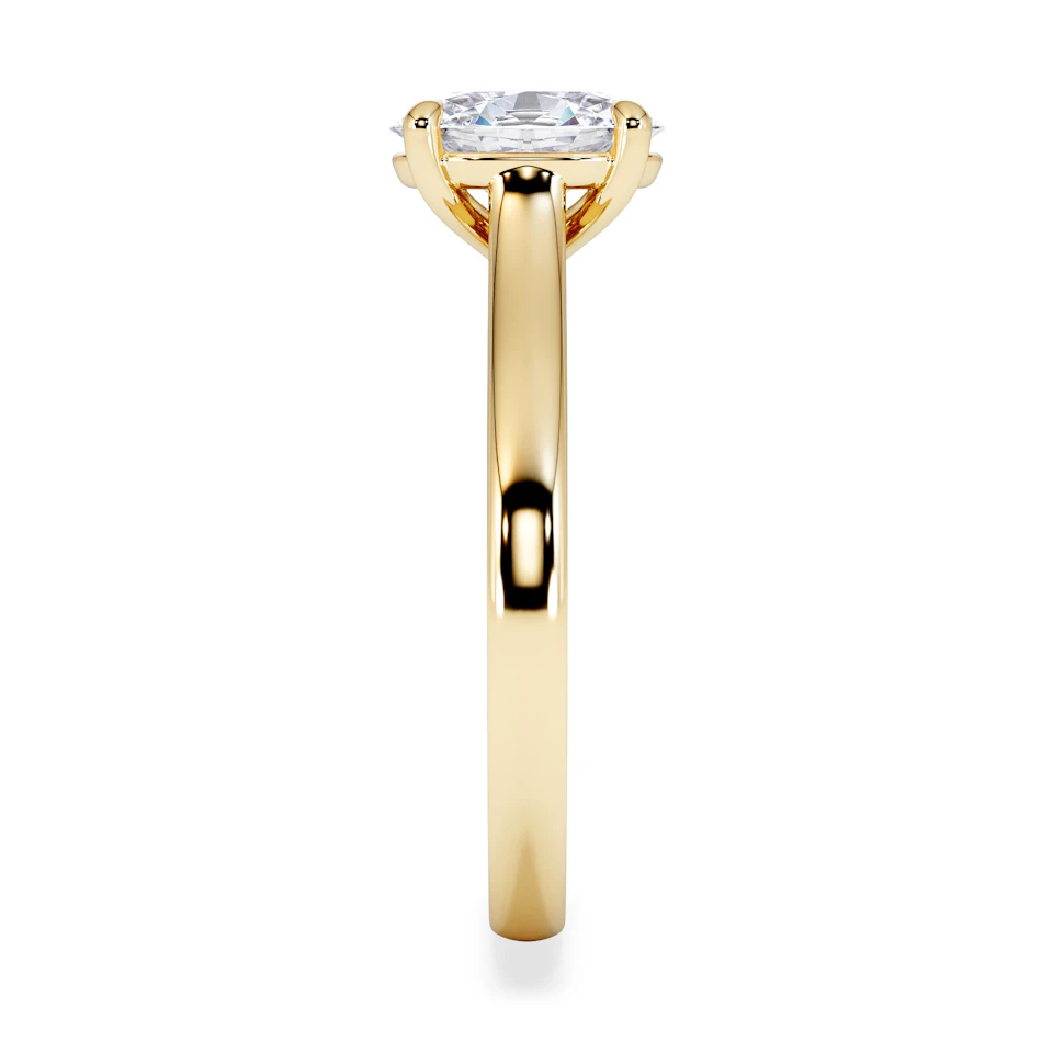 Amora Oval 1.00ct Lab Diamond Engagement Ring F/VS1 Set in 18K Gold