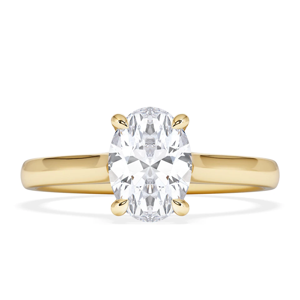 Amora Oval 1.00ct Diamond Engagement Ring G/VS1 Set in 18K Gold