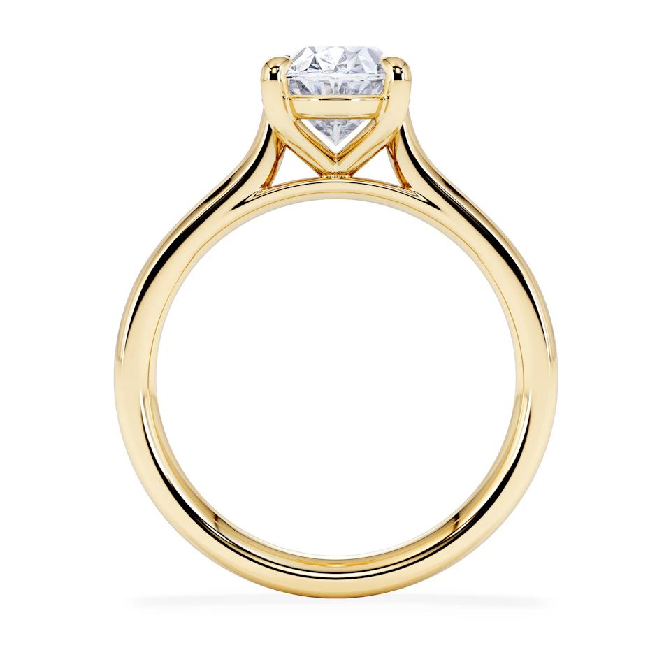 Amora Oval 2.00ct Lab Diamond Engagement Ring F/VS1 Set in 18K Gold
