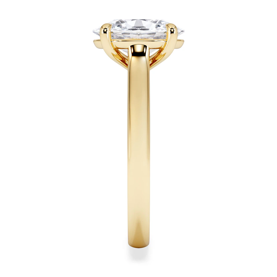 Amora Oval 2.00ct Lab Diamond Engagement Ring F/VS1 Set in 18K Gold