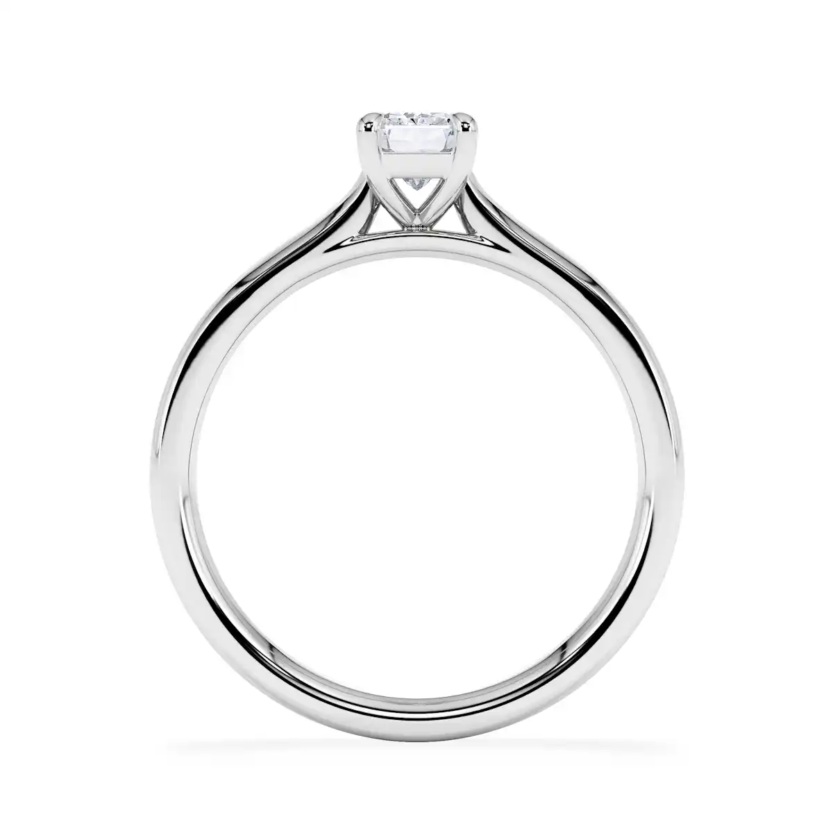Amora Radiant 0.50ct Lab Diamond Engagement Ring F/VS1 Set in 18K White Gold