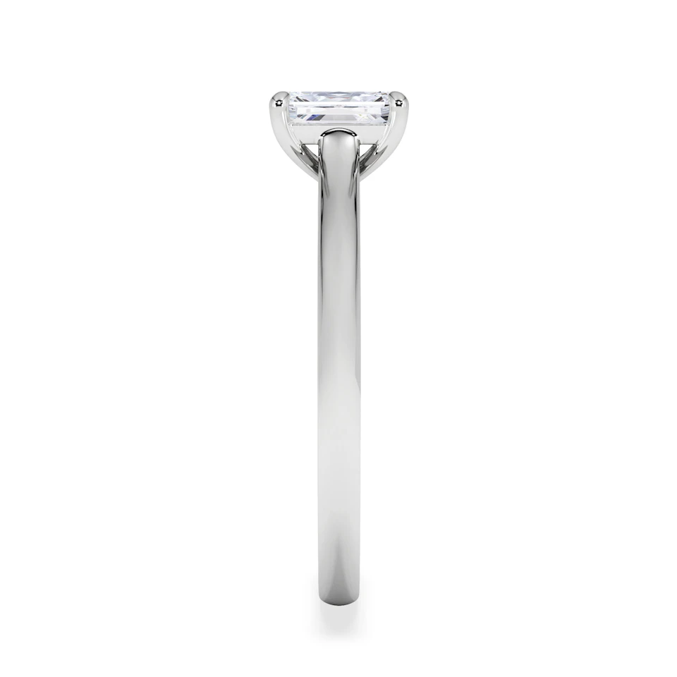 Amora Radiant 0.50ct Lab Diamond Engagement Ring F/VS1 Set in Platinum