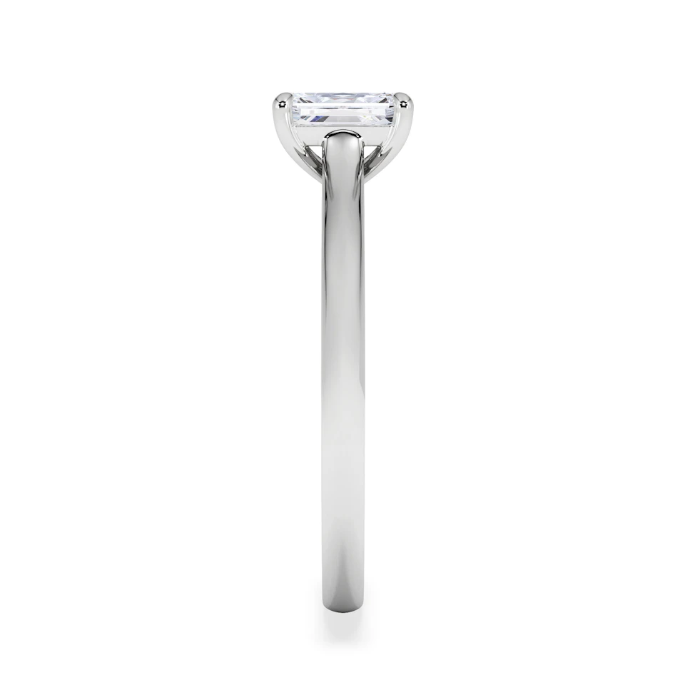 Amora Radiant 0.50ct Lab Diamond Engagement Ring F/VS1 Set in 18K White Gold