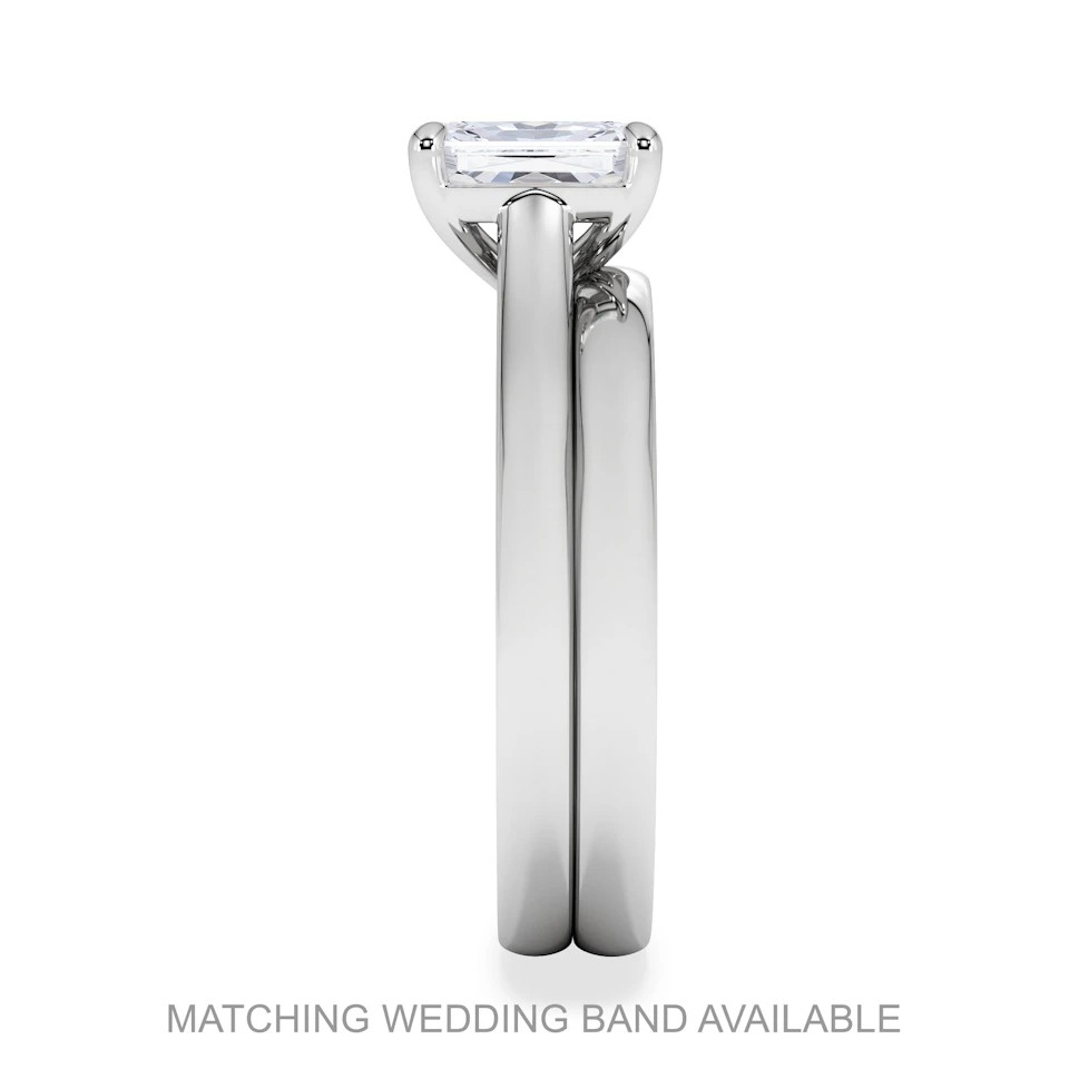 Amora Radiant 3.00ct Lab Diamond Engagement Ring G/VS1 Set in Platinum