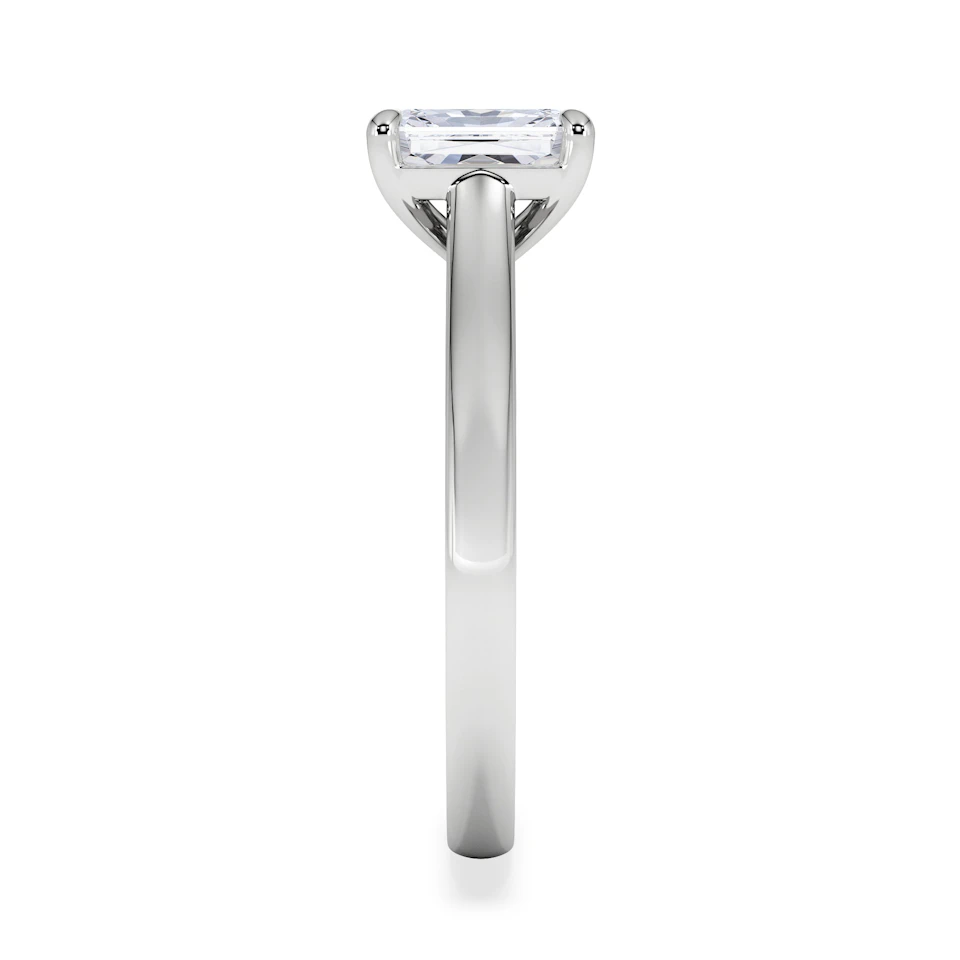 Amora Radiant 1.00ct Lab Diamond Engagement Ring F/VS1 Set in 18K White Gold