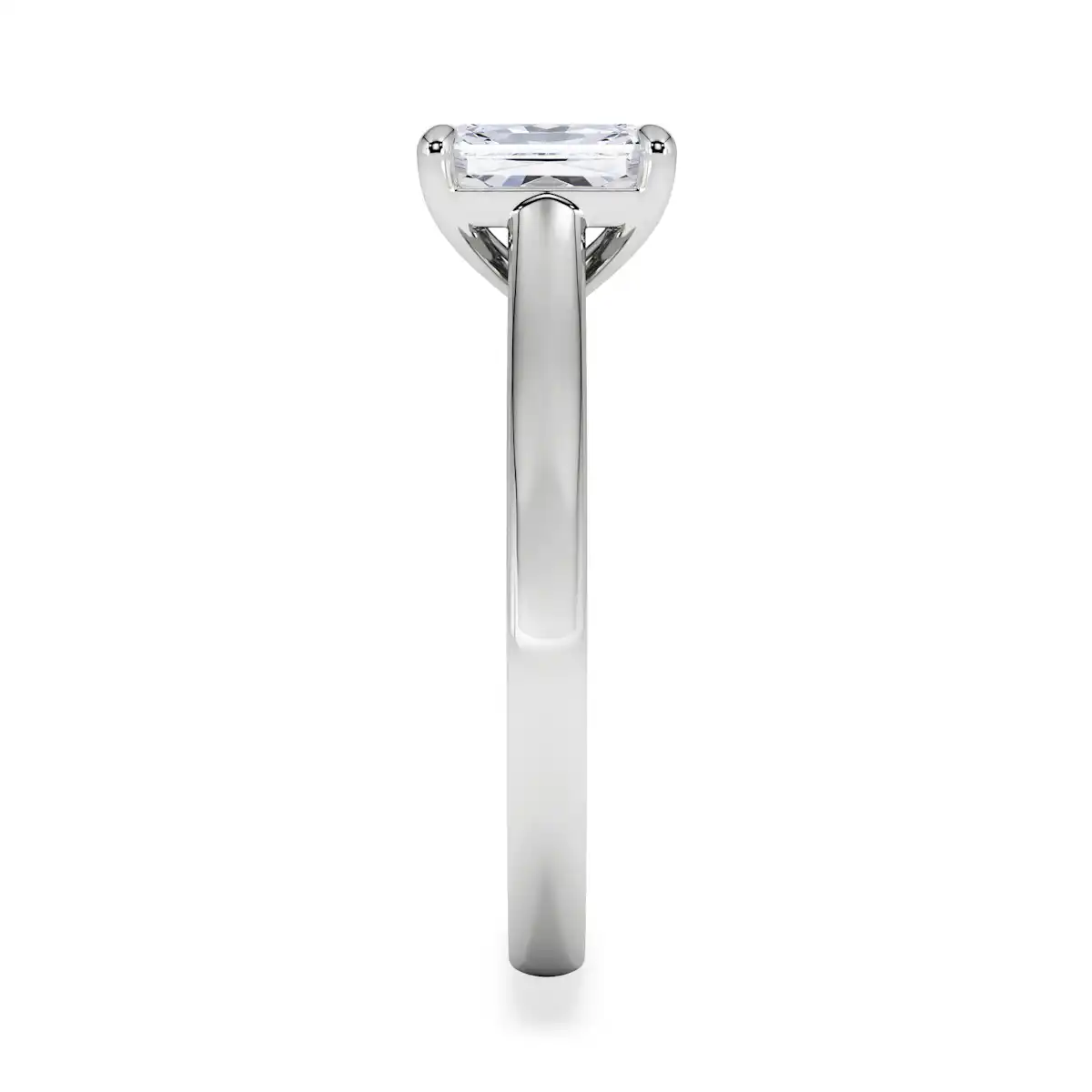 Amora Radiant 1.00ct Lab Diamond Engagement Ring F/VS1 Set in 18K White Gold